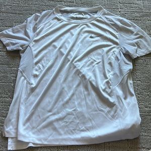White Nike Running Shirt Size S